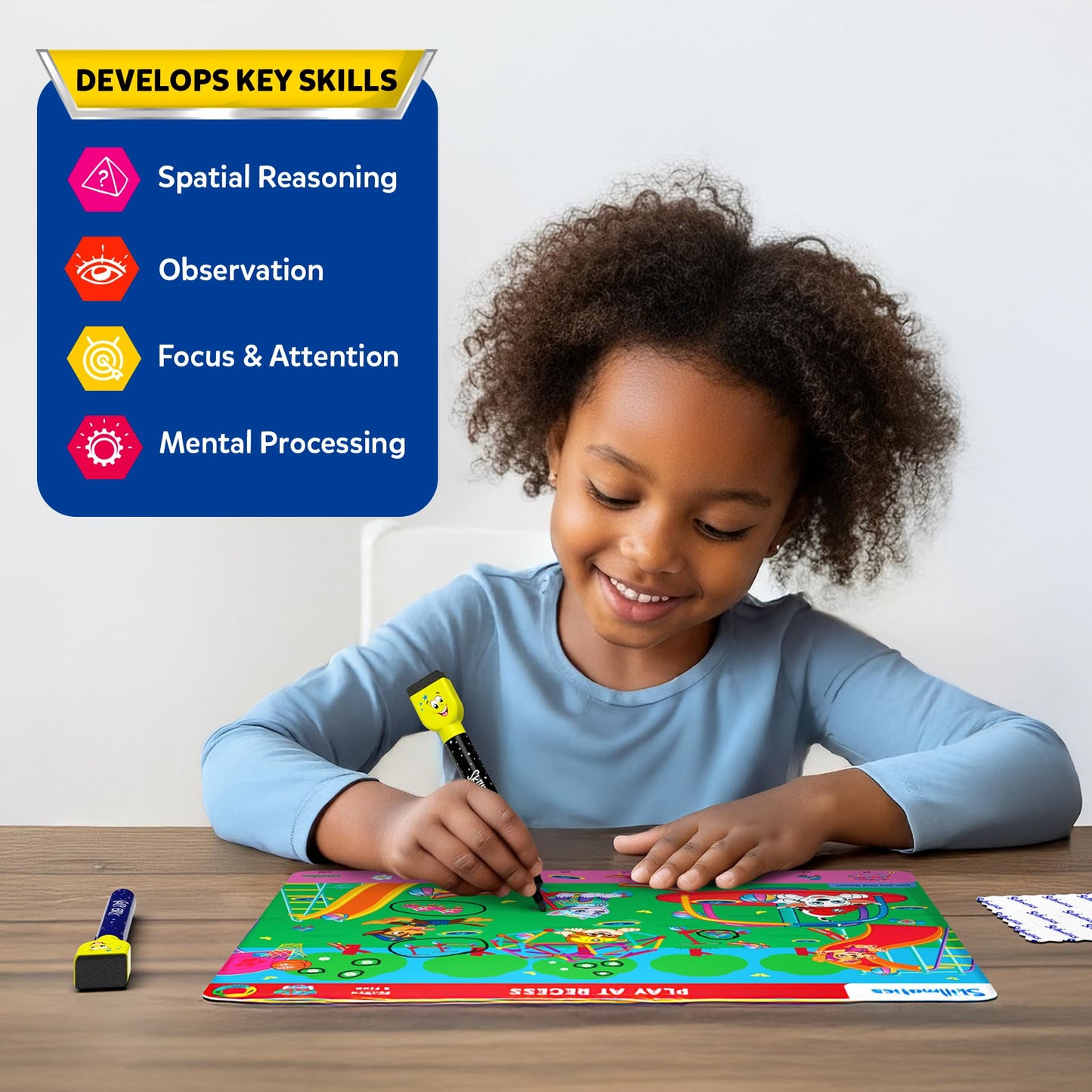 Skillmatics PAW Patrol Search and Find: Reusable Preschool Learning Mats for Ages 3-6