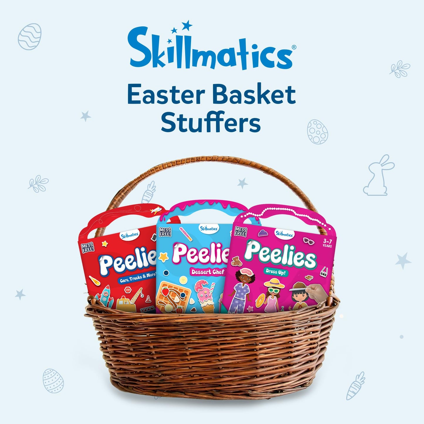 Skillmatics Peelies Reusable Sticker Activity Book | 100+ Reusable Stickers | Mess-Free Creative Play for Kids Aged 3–7