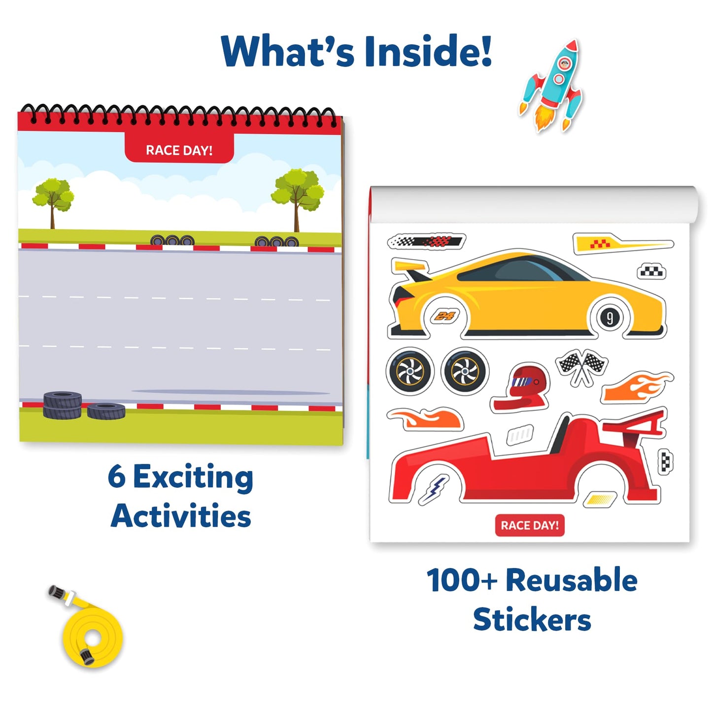Skillmatics Peelies Reusable Sticker Activity Book | 100+ Reusable Stickers | Mess-Free Creative Play for Kids Aged 3–7