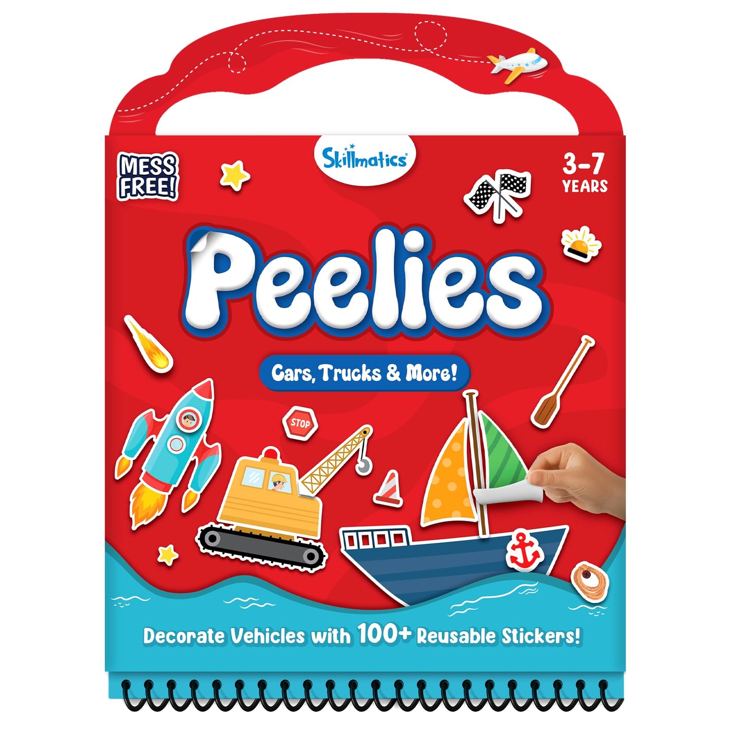 Skillmatics Peelies Reusable Sticker Activity Book | 100+ Reusable Stickers | Mess-Free Creative Play for Kids Aged 3–7