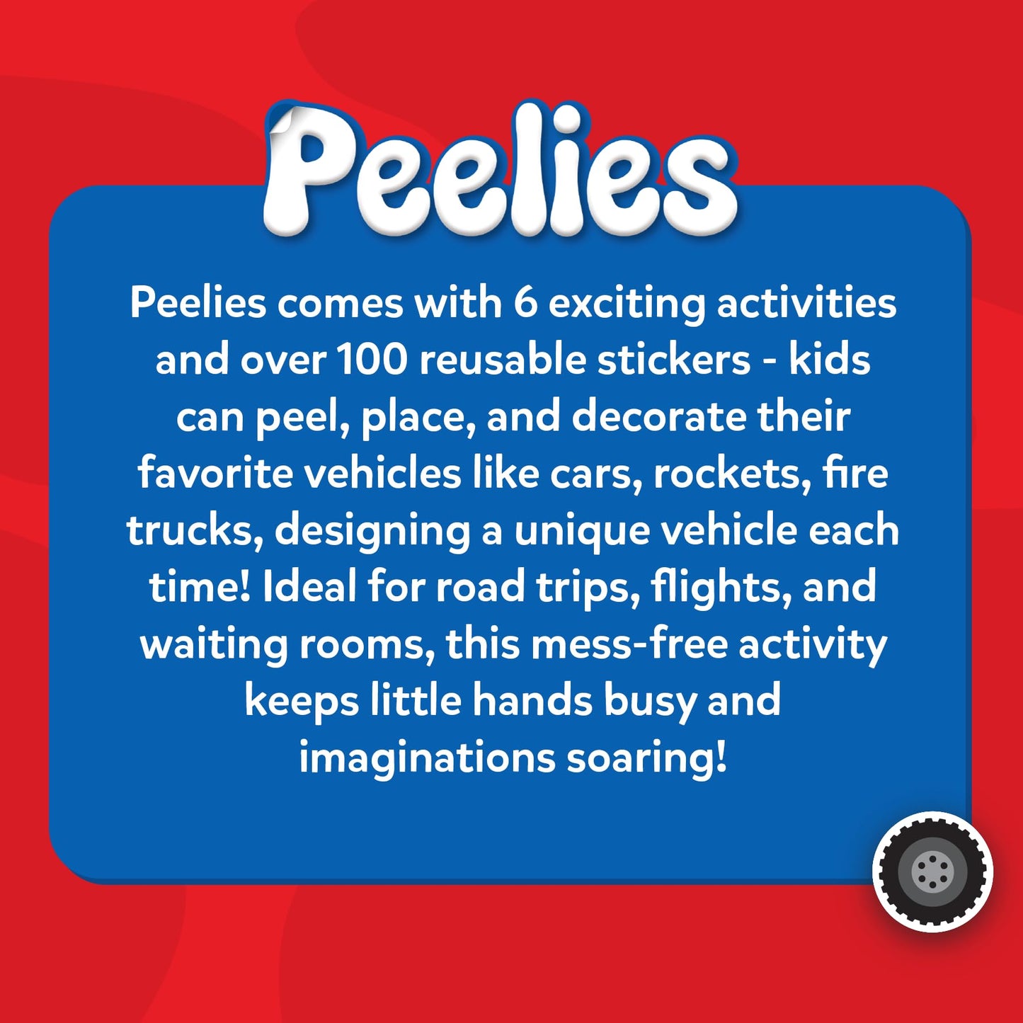 Skillmatics Peelies Reusable Sticker Activity Book | 100+ Reusable Stickers | Mess-Free Creative Play for Kids Aged 3–7