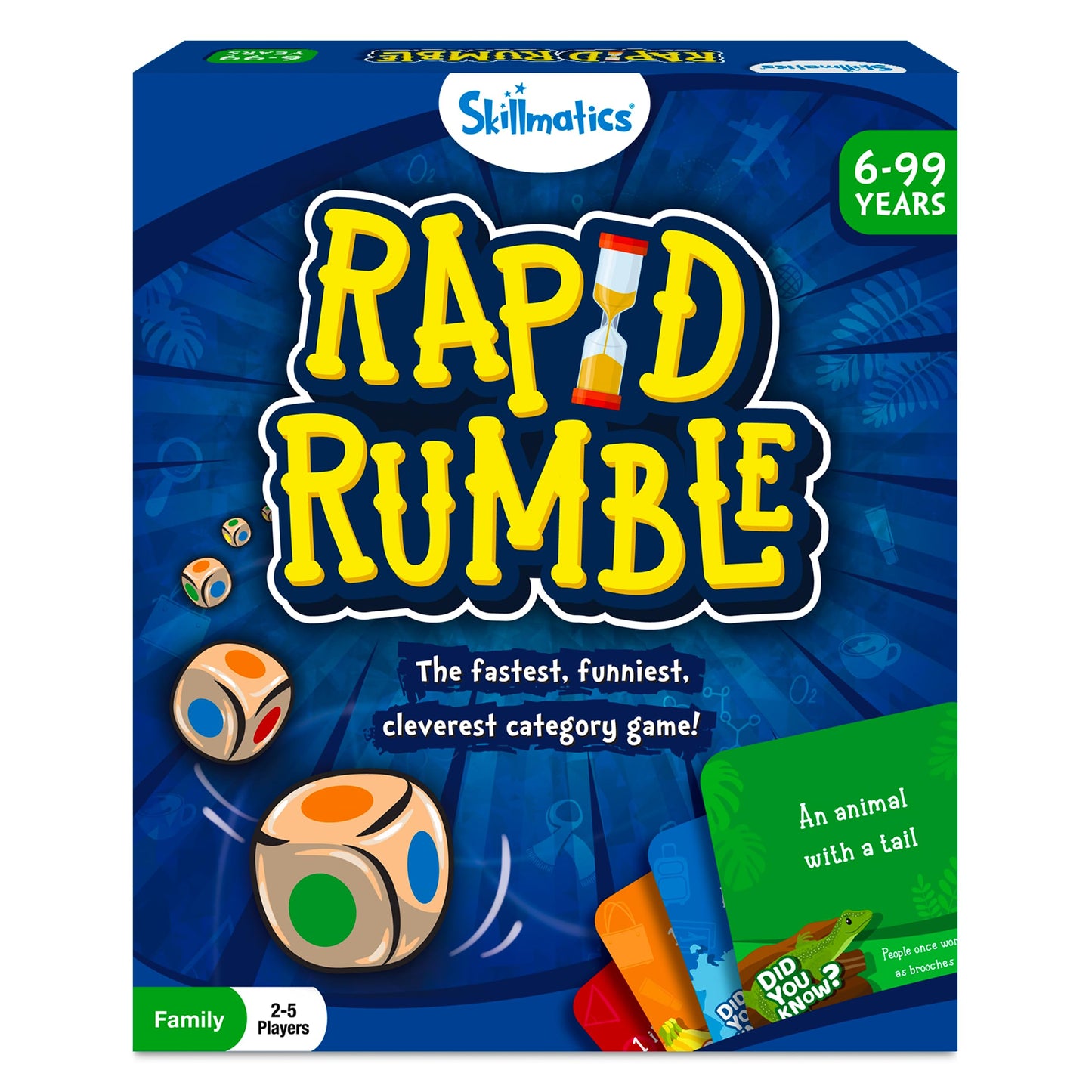 Skillmatics Rapid Rumble – Fast-Paced Family Card Game for Quick Thinking (Ages 6+)