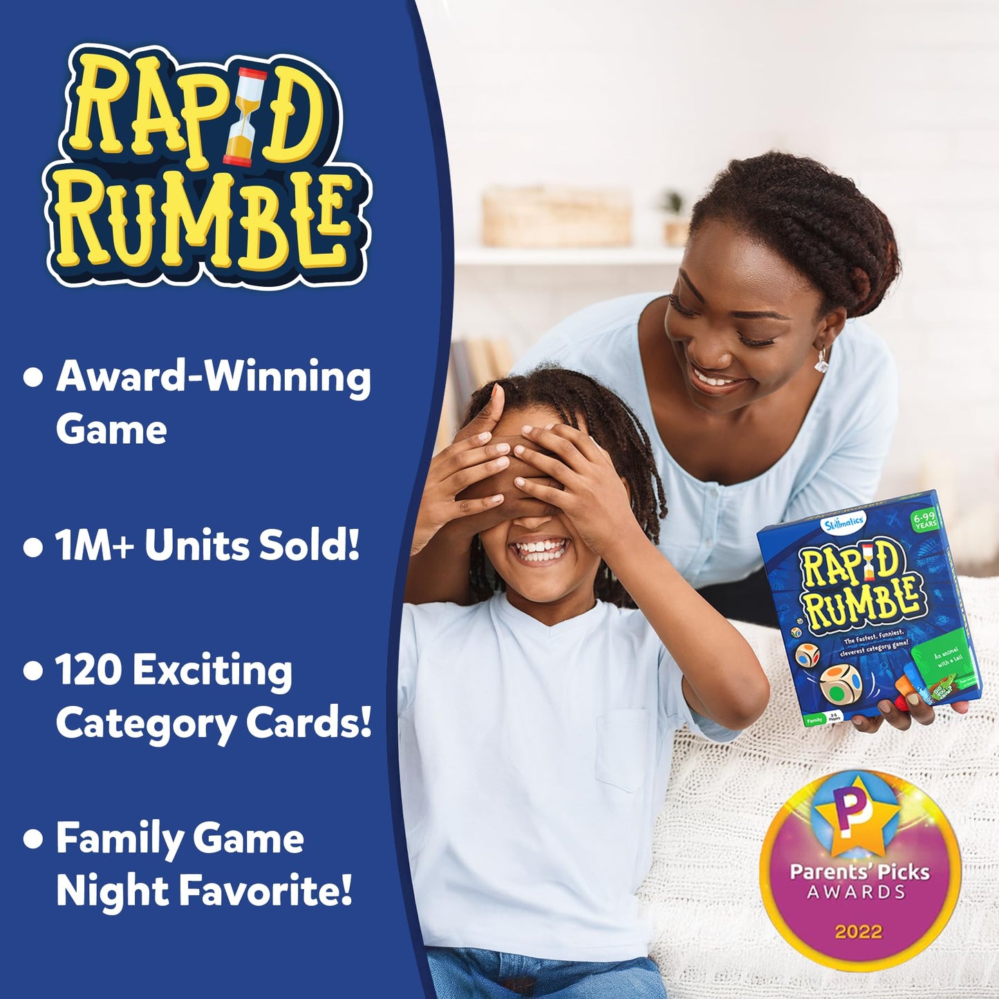 Skillmatics Rapid Rumble – Fast-Paced Family Card Game for Quick Thinking (Ages 6+)