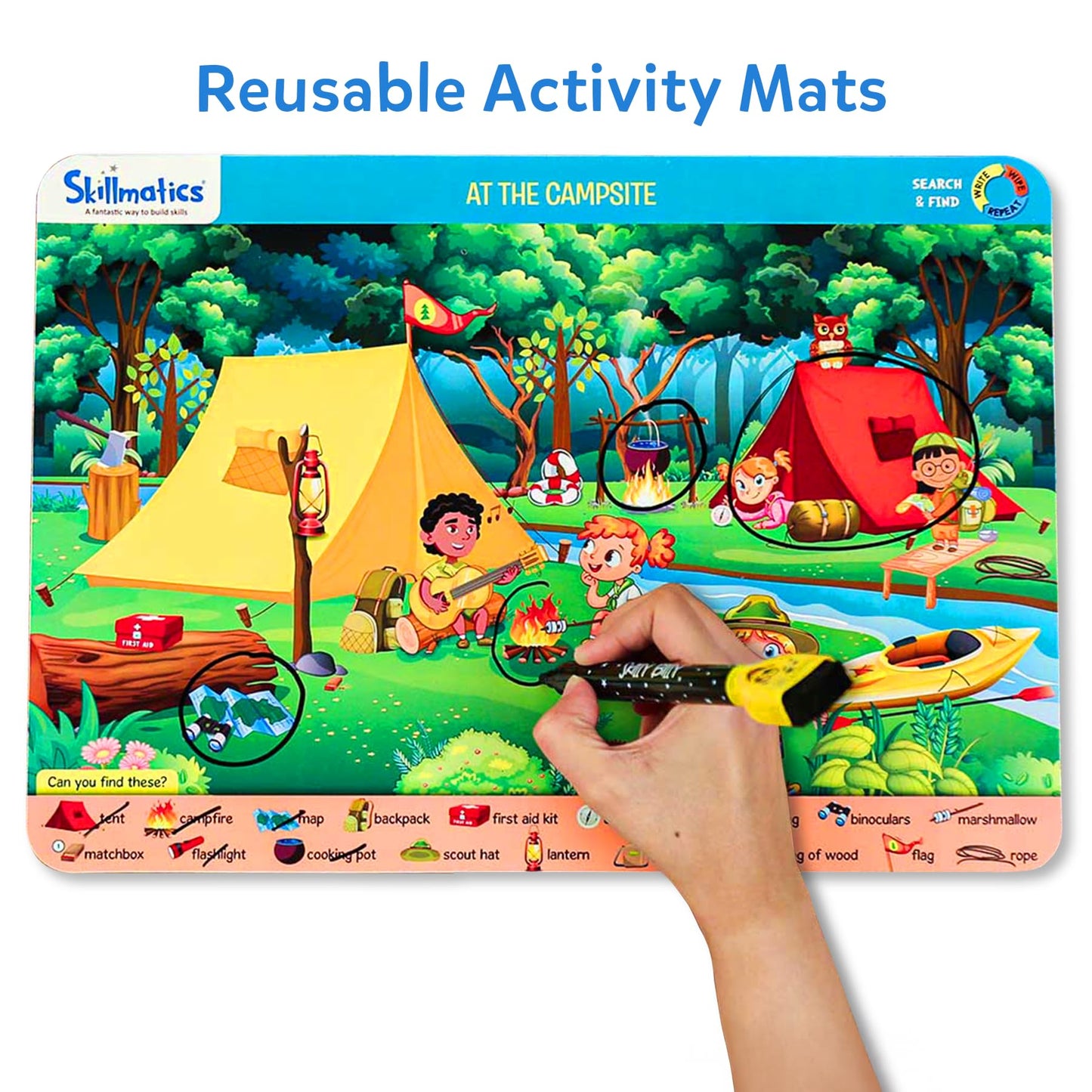 Skillmatics Search and Find Educational Game – Reusable Preschool Learning Activities for Ages 3-6
