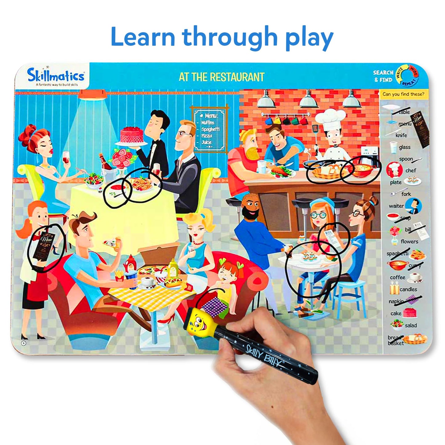 Skillmatics Search and Find Educational Game – Reusable Preschool Learning Activities for Ages 3-6