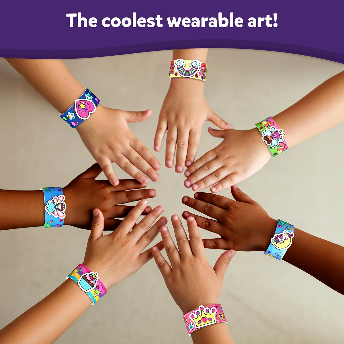 Skillmatics Craft Activity: Snap Bandz Unicorns & Princesses — Mess-Free DIY Art Kit (8 Bands)