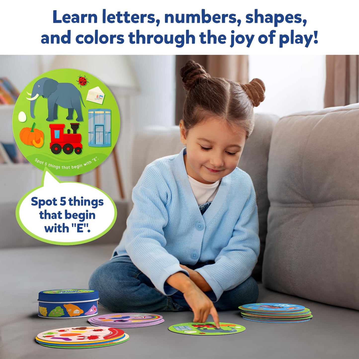 Skillmatics Spot & Learn Cards for Toddlers | Letters, Numbers, Shapes & Colors (Ages 2-5)