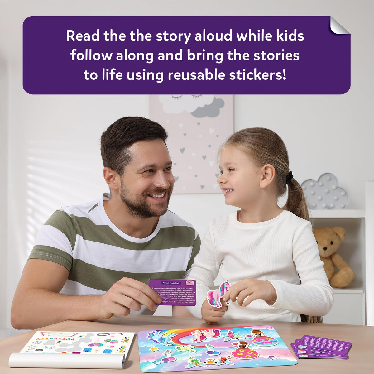 Skillmatics Creative Storytelling Kit – 150+ Reusable Stickers for Imaginative Play (Ages 3–7)