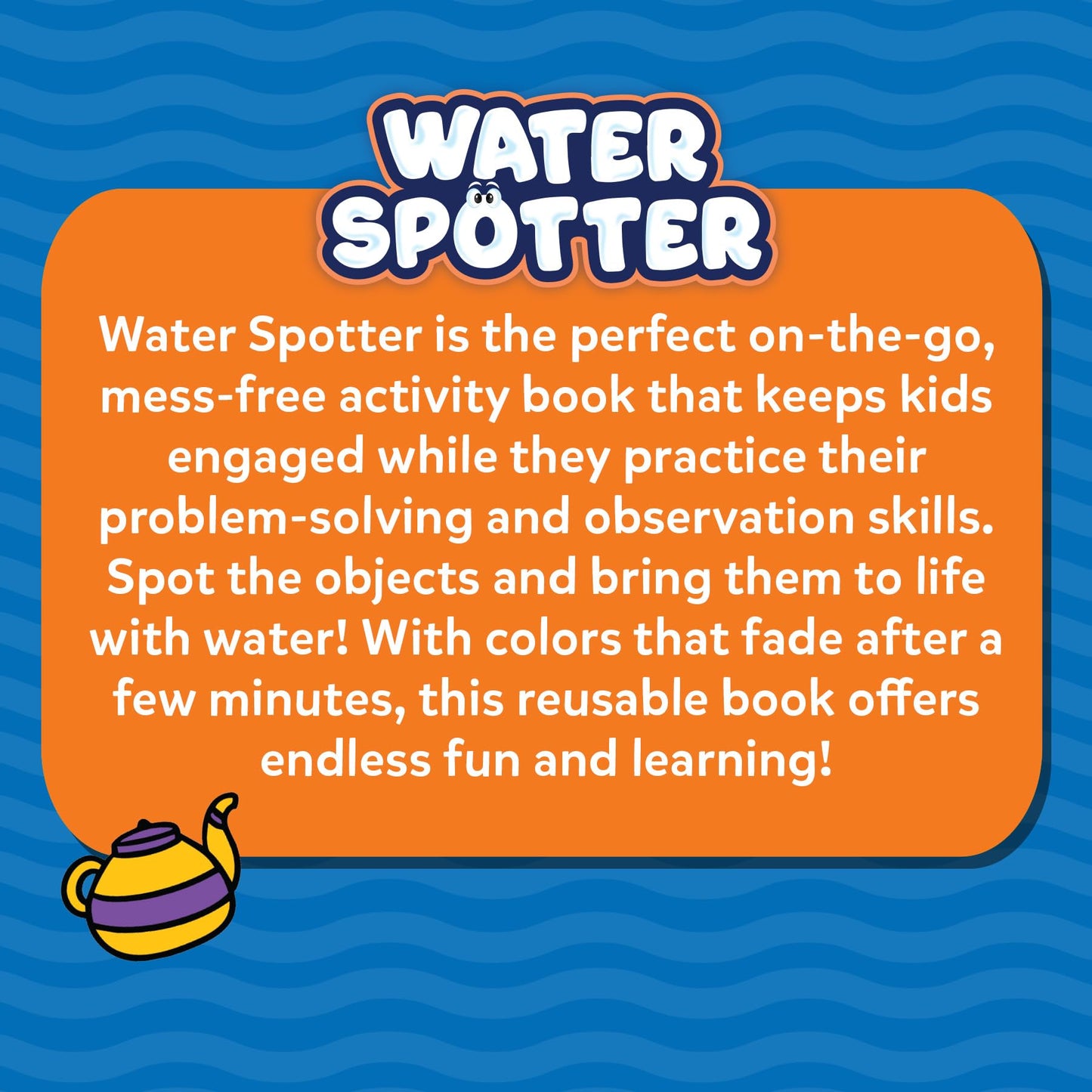 Skillmatics Reusable Search & Find Book - Water Spotter | Mess-Free Learning for Kids 4-8