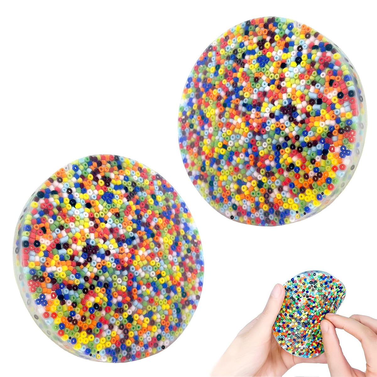 2 Pack Skin Picking Fidget Pad Toys for Dermatillomania & Trichotillomania | Non-Toxic Silicone