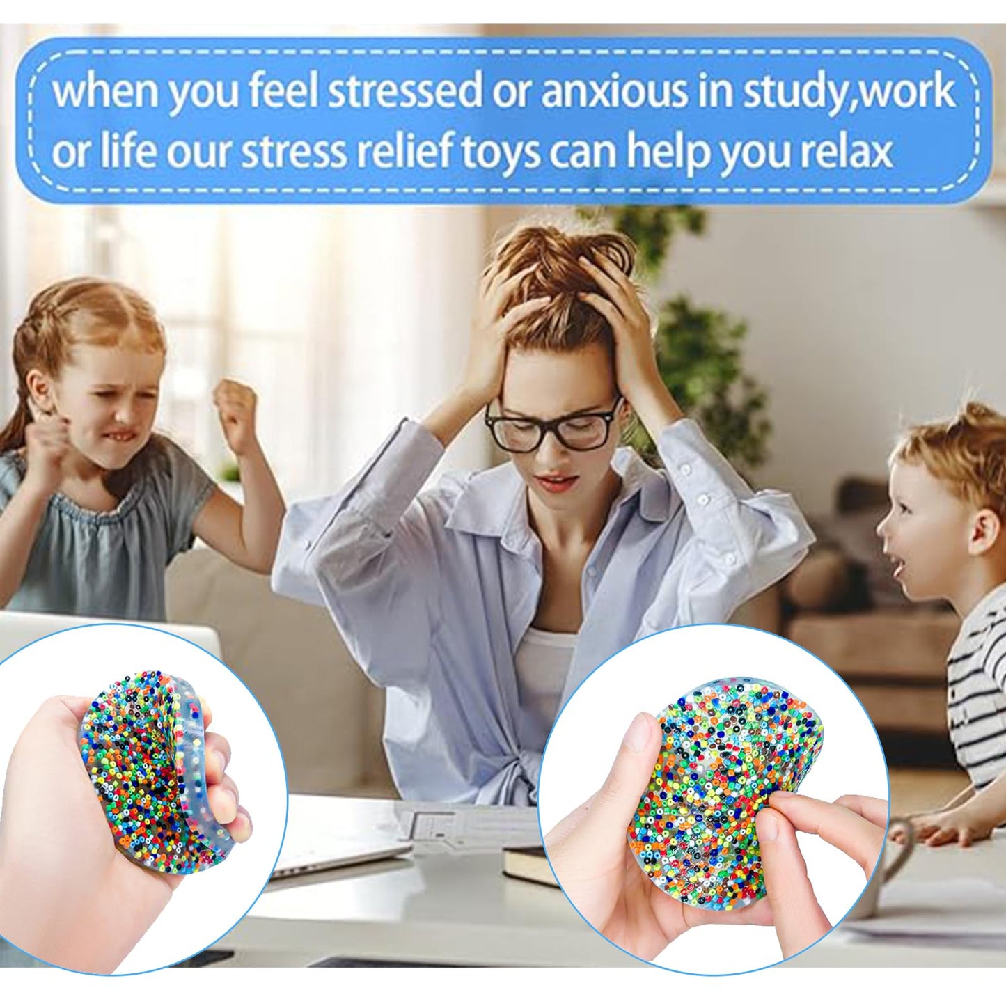 2 Pack Skin Picking Fidget Pad Toys for Dermatillomania & Trichotillomania | Non-Toxic Silicone