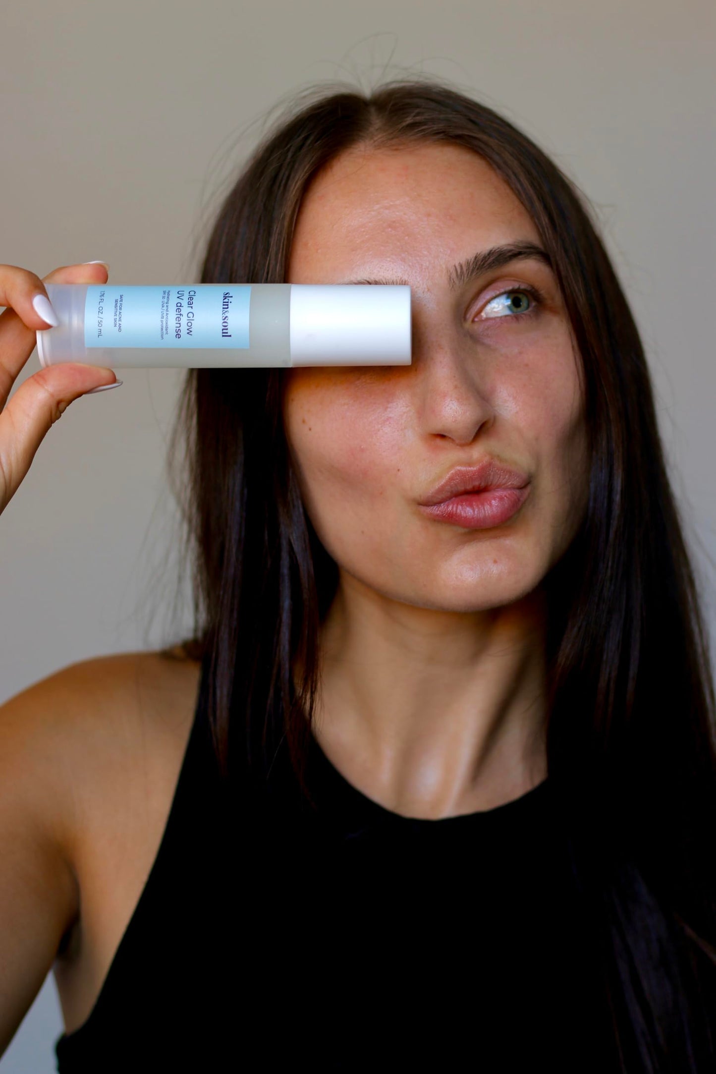 Skin & Soul Clear Glow SPF 50 – Lightweight Hydrating Sunscreen with Vitamin C
