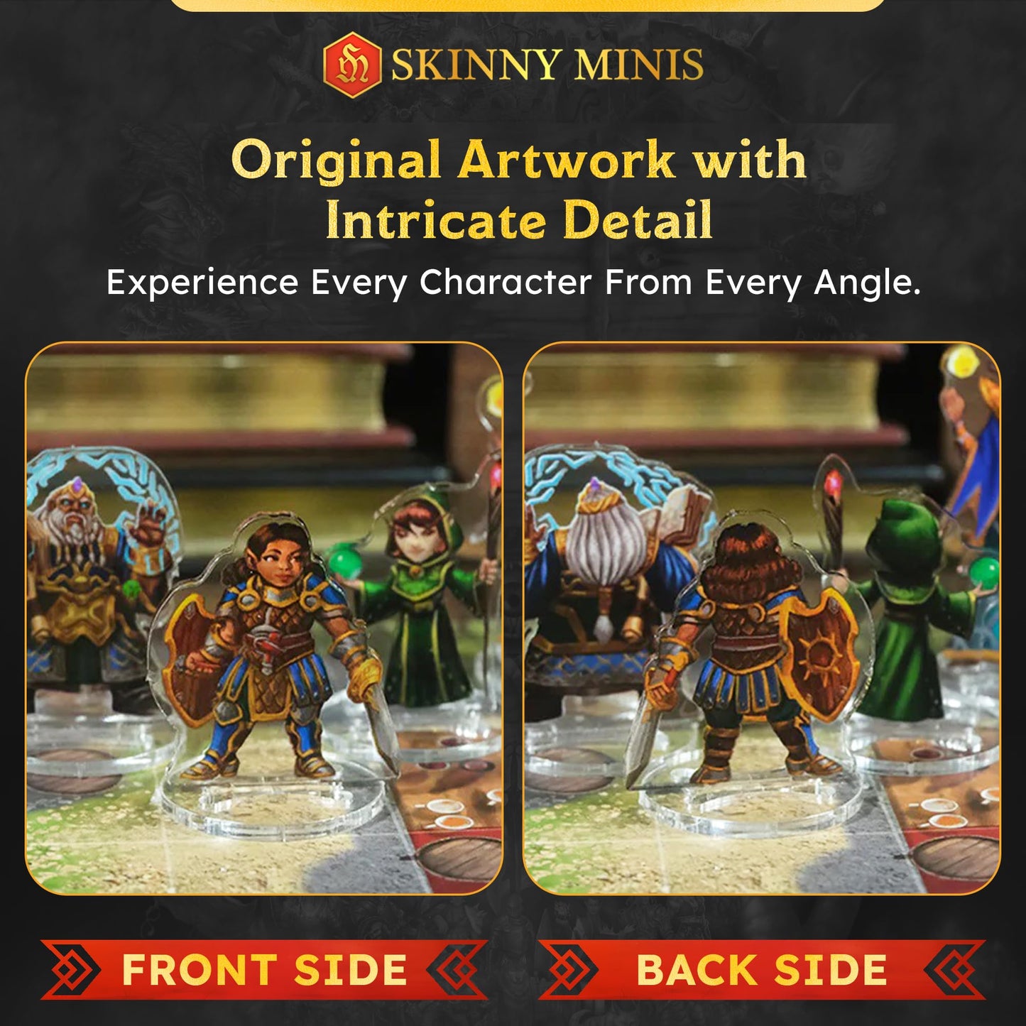Skinny Minis Heroes Variety Miniatures – Durable Acrylic Figures for RPG Campaigns