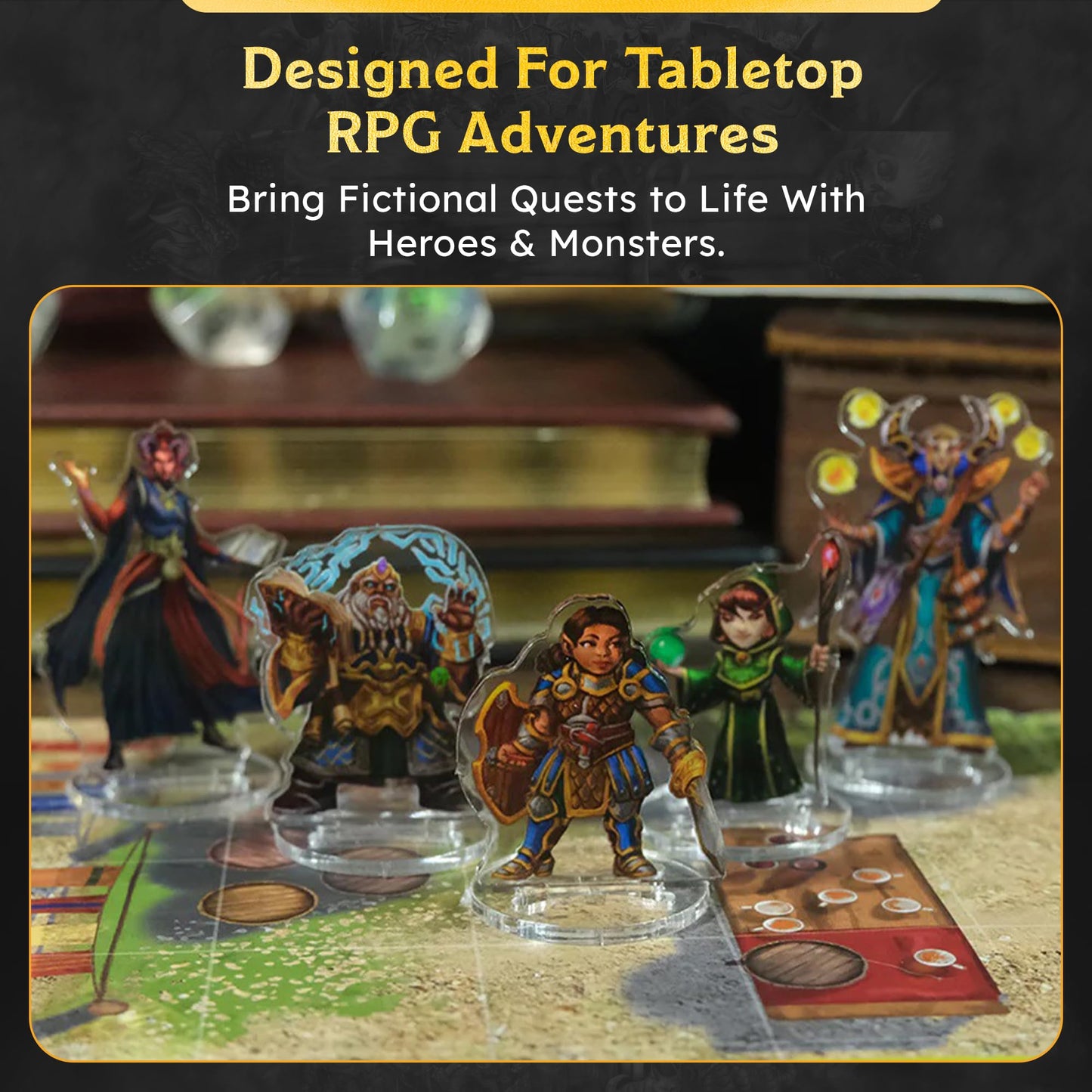Skinny Minis Heroes Variety Miniatures – Durable Acrylic Figures for RPG Campaigns