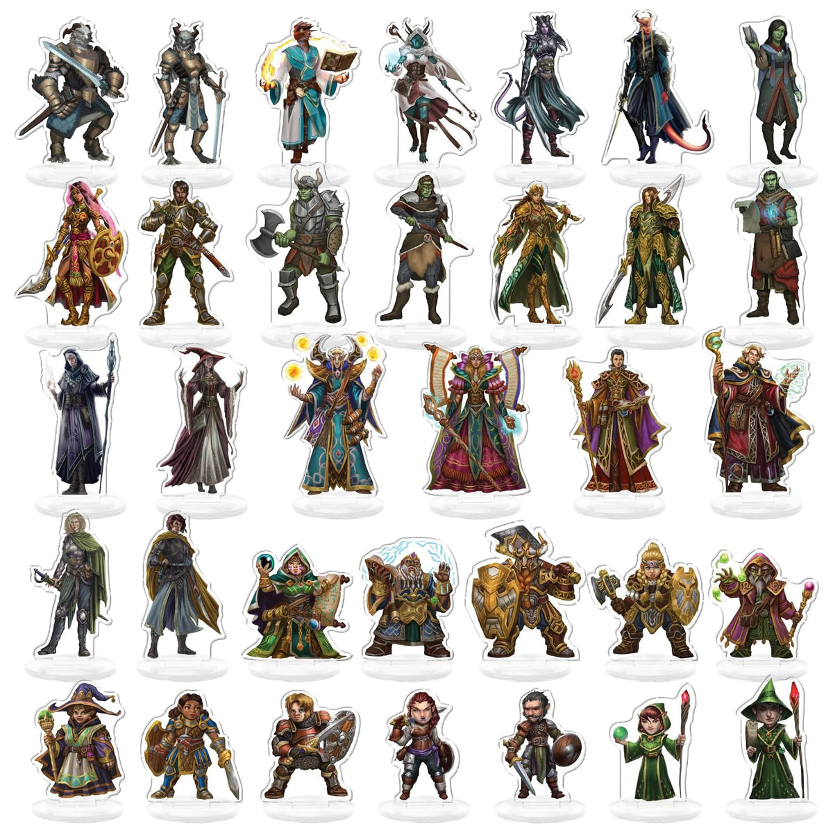 Skinny Minis Heroes Variety Miniatures – Durable Acrylic Figures for RPG Campaigns