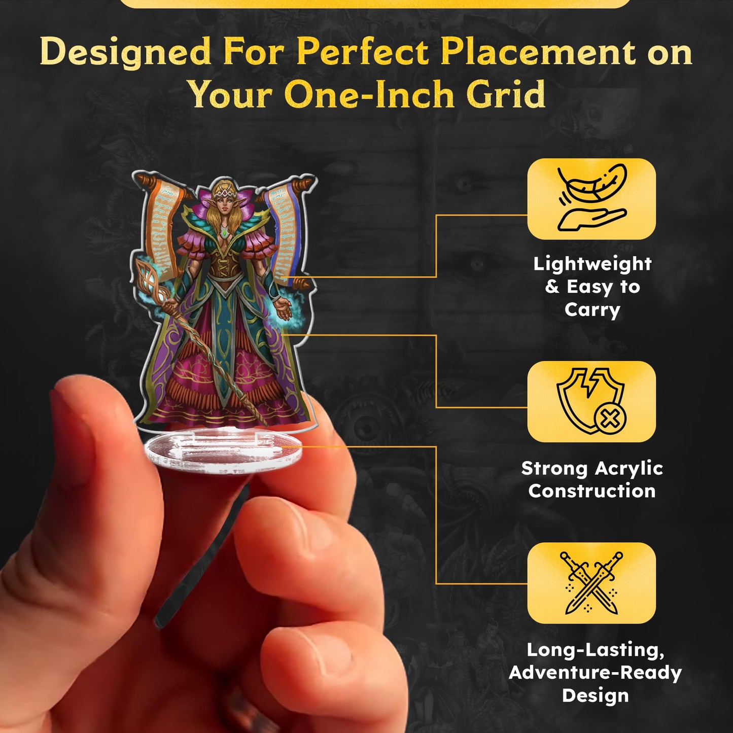 Skinny Minis Heroes Variety Miniatures – Durable Acrylic Figures for RPG Campaigns