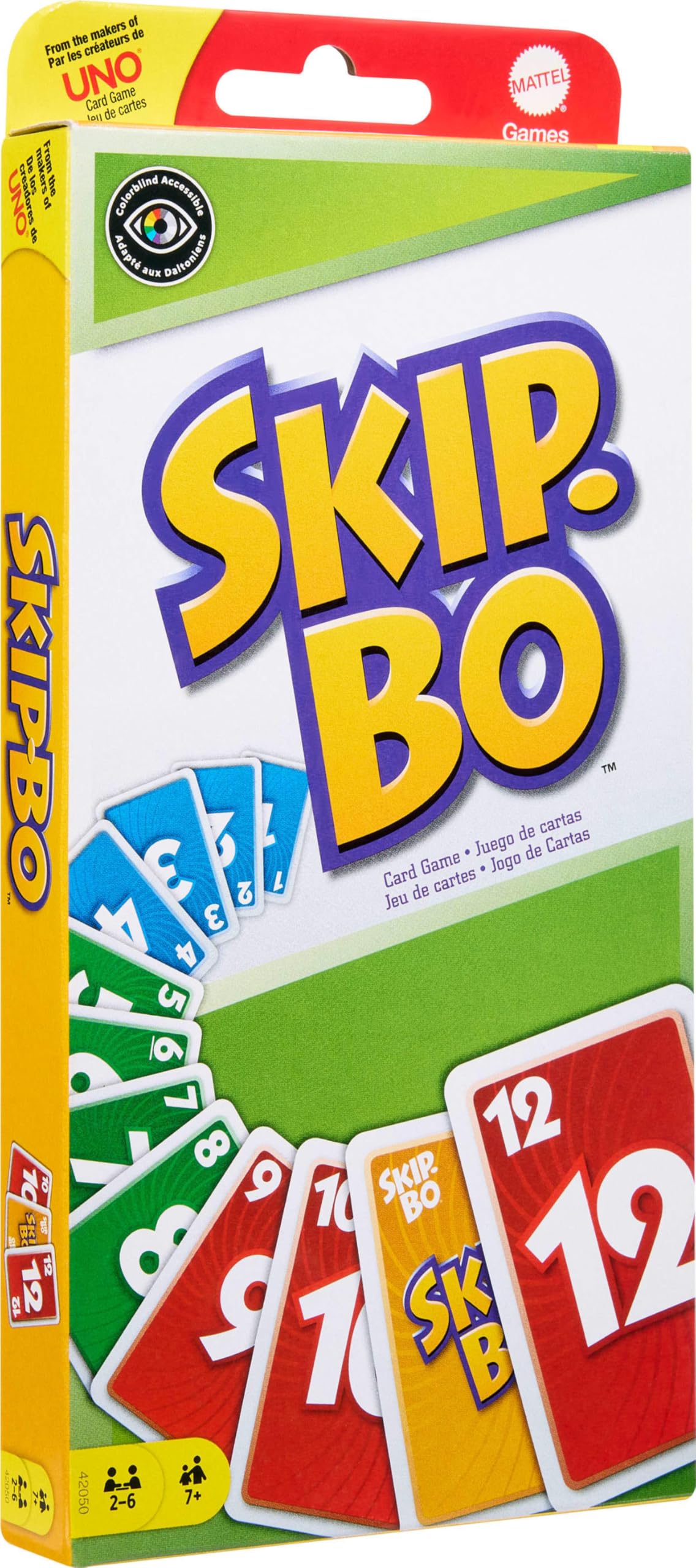 Skip-Bo Card Game by Mattel — Family Sequencing for 2-6 Players