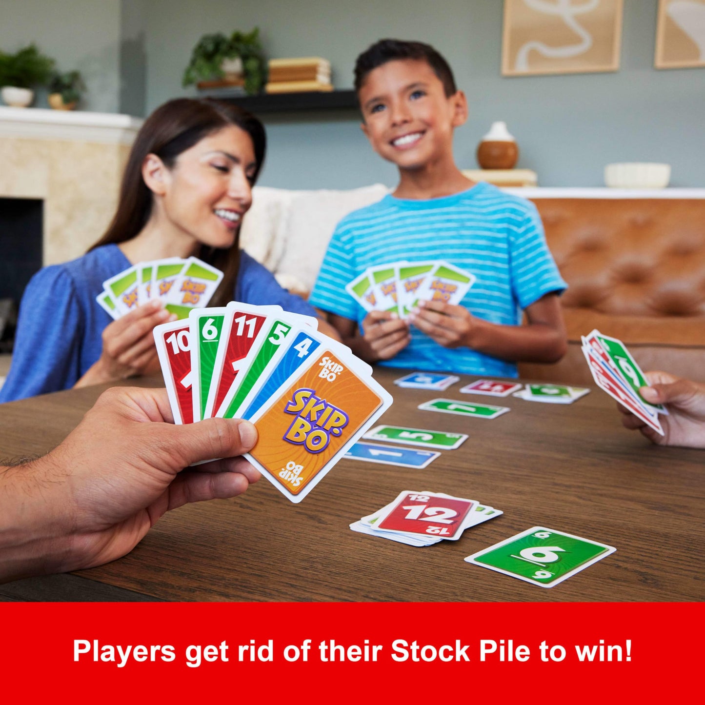 Skip-Bo Card Game by Mattel — Family Sequencing for 2-6 Players