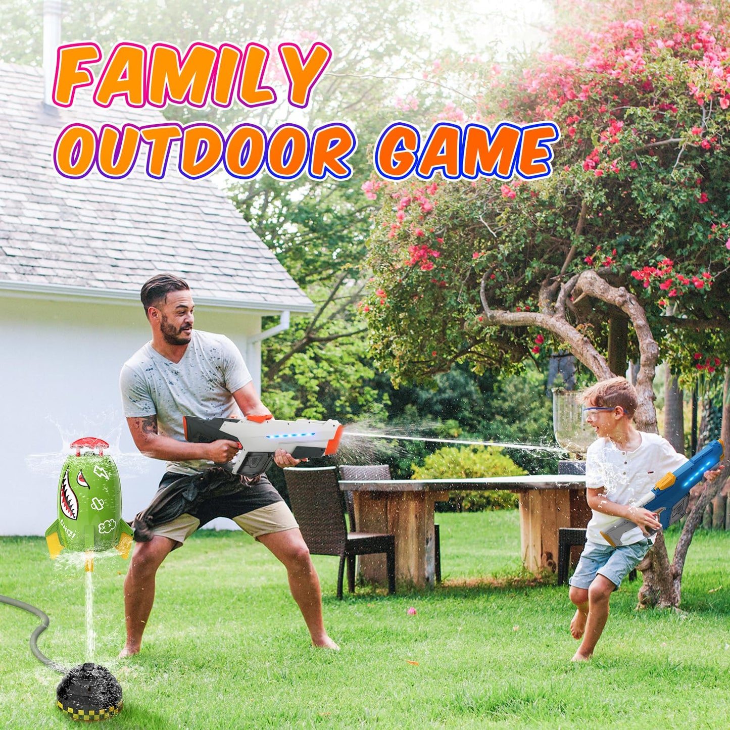 Skirfy Electric Water Gun — Large Battery-Powered Outdoor Water Battle for Adults & Kids