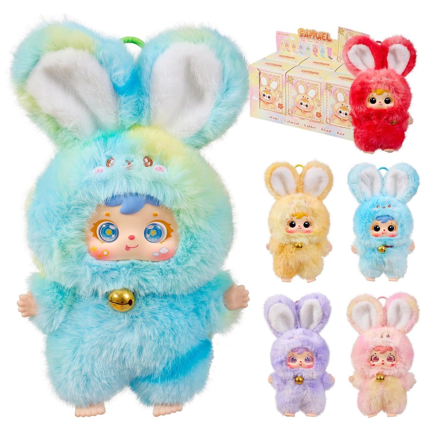 Samuel Magic Bunny Series – Plush Pendant Blind Box Collectibles by SKOGSKUNST