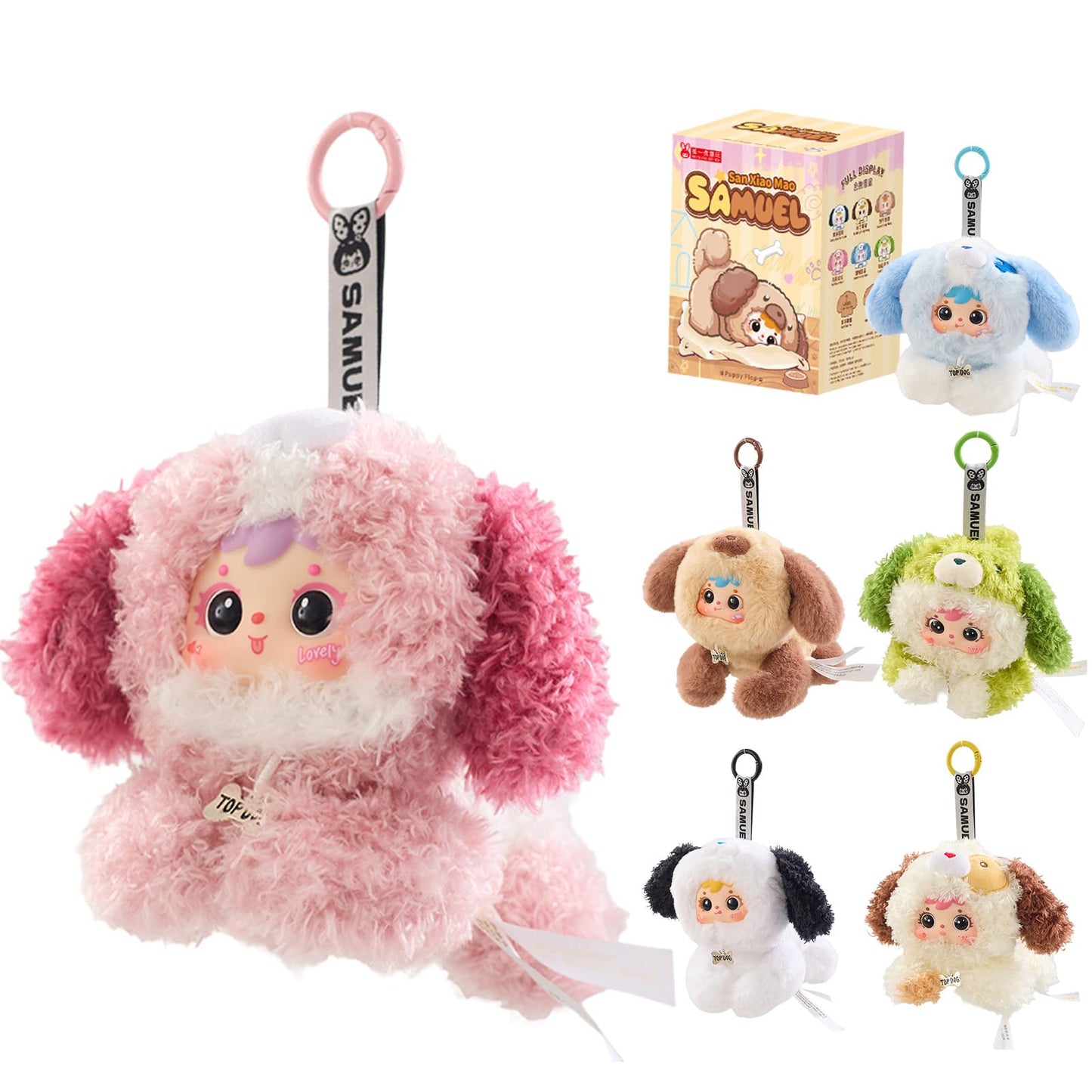 SKOGSKUNST Samuel Puppy Flop Series – Blind Box Plush Figures & Keychains