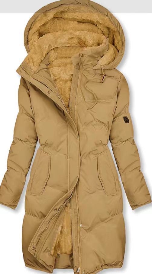 Pocket Coat With Fluffy Collar
