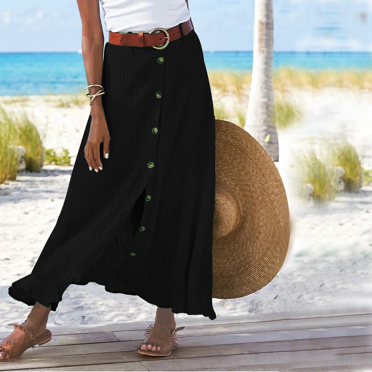 Cotton Linen Skirt