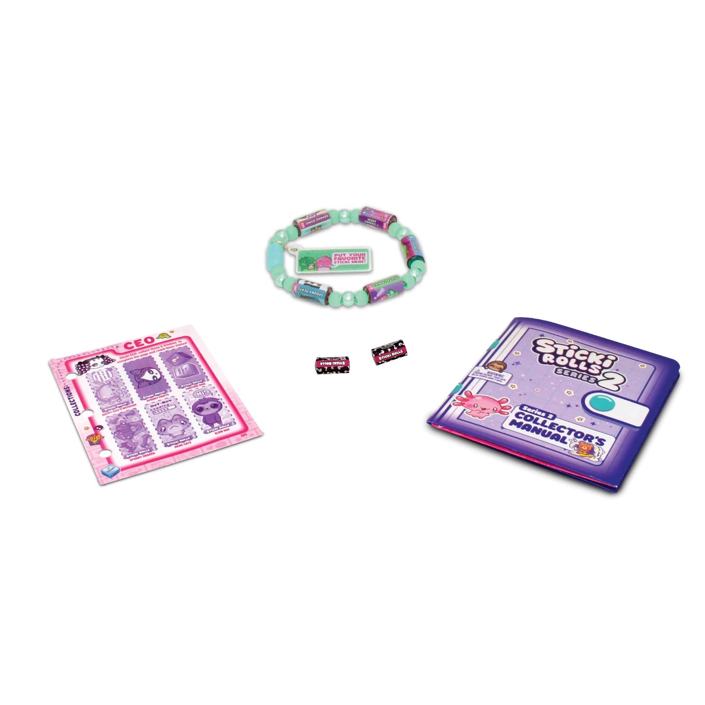 Sky Castle STICKI Rolls Sticki Bands – Original Wearable Sticker Bracelet (Series 2 Green)