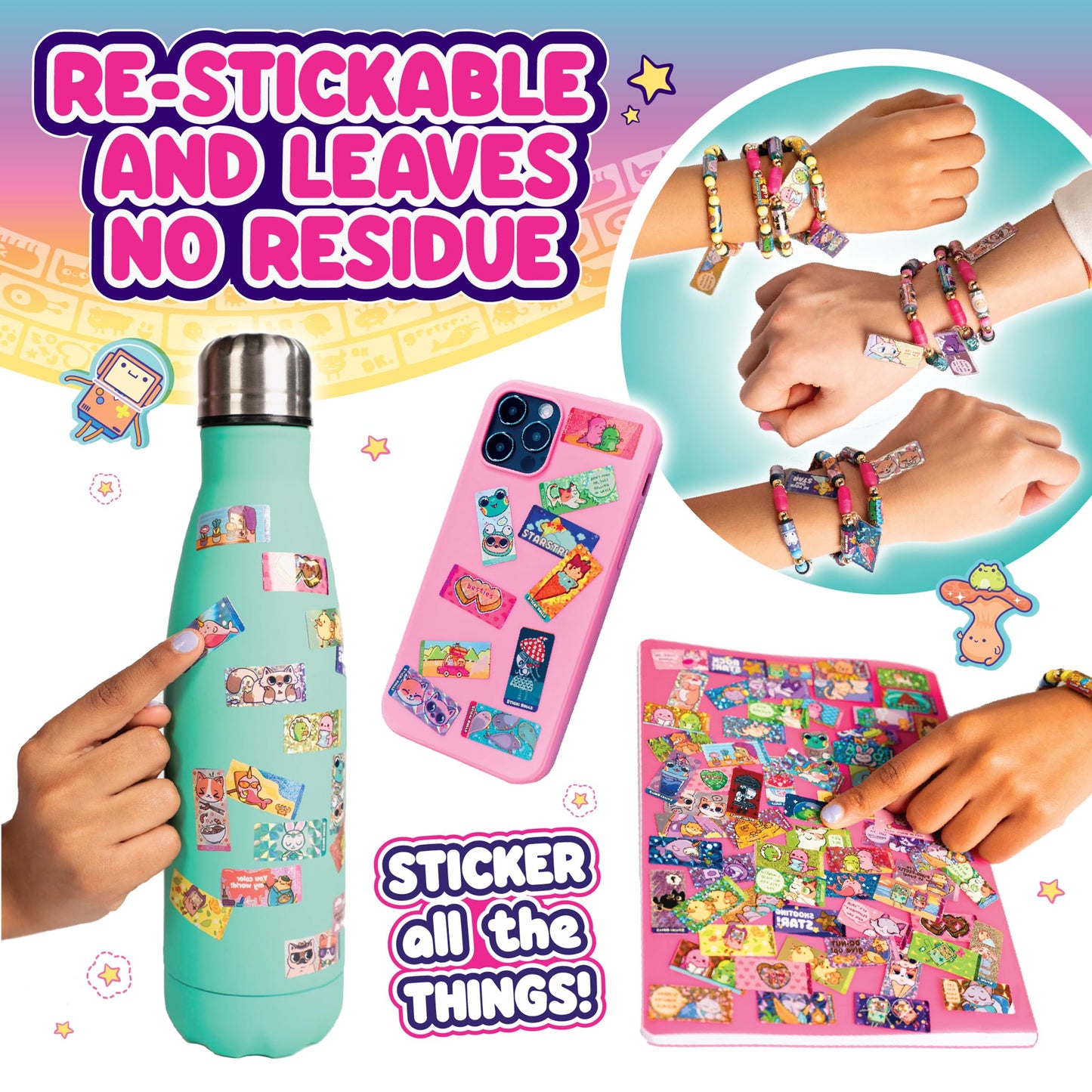 Sticki Rolls Anna & Erin Friendship Bracelet 2-Pack | Sky Castle