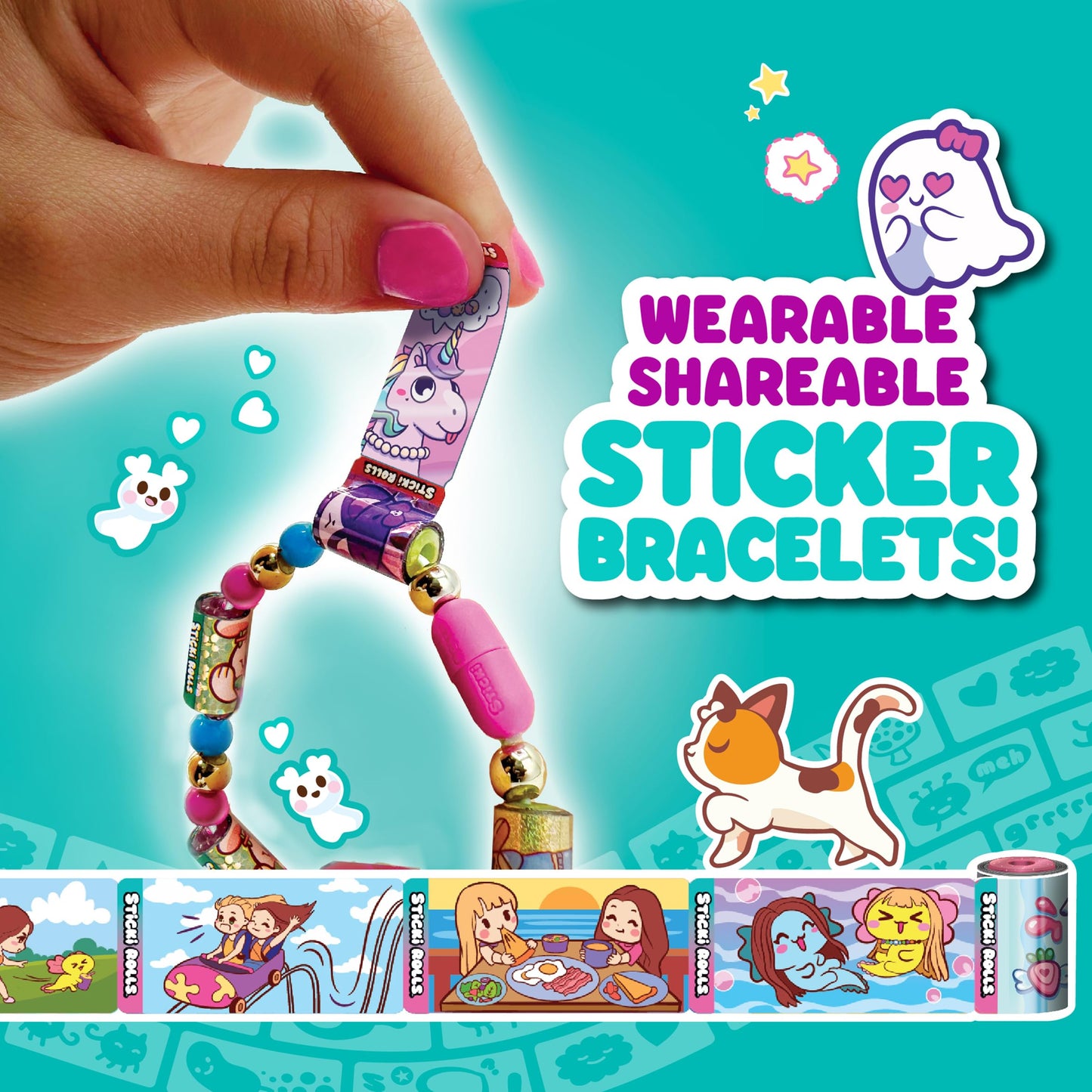 Sticki Rolls Anna & Erin Friendship Bracelet 2-Pack | Sky Castle
