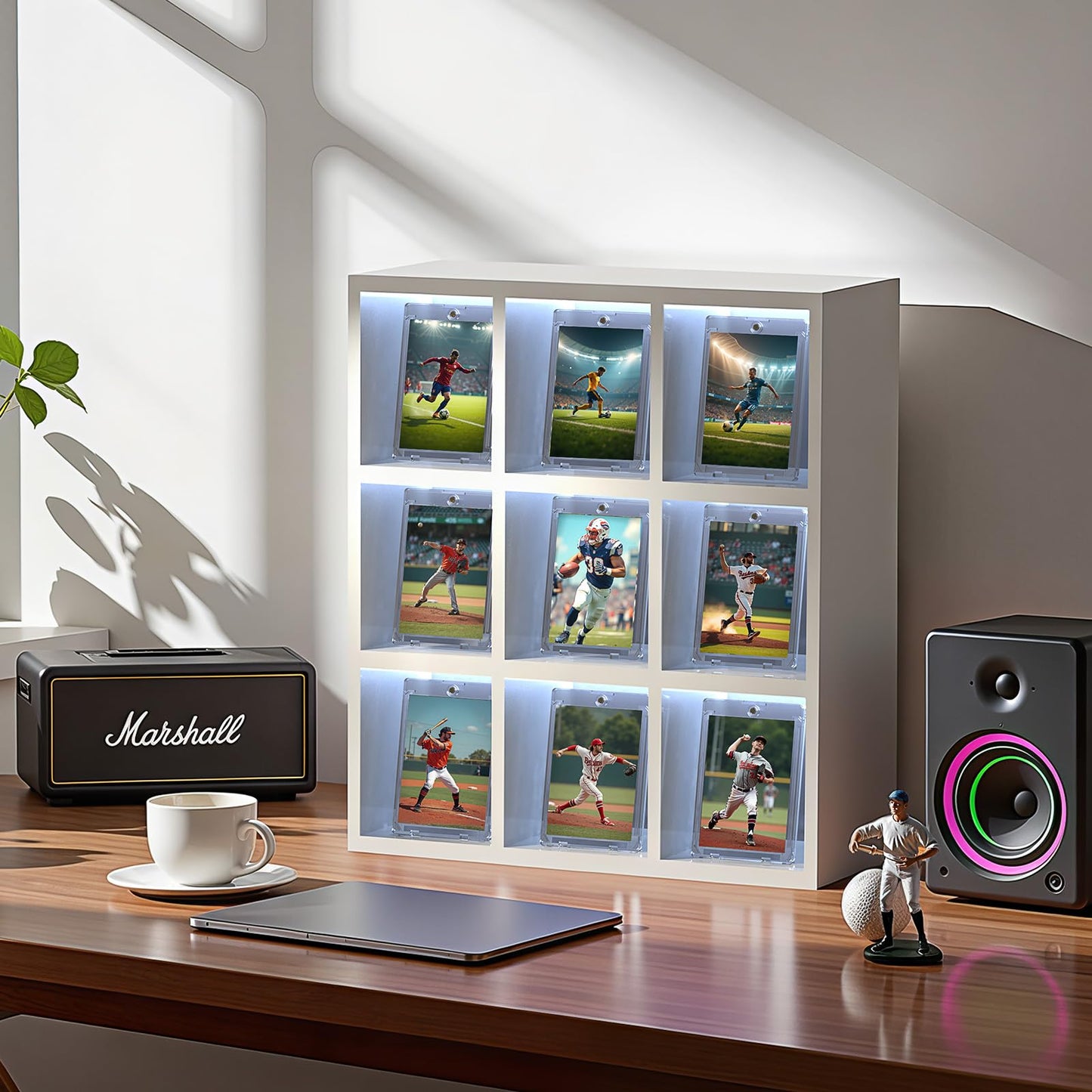 Skyhill 102ct Magnetic Card Holders – 35pt Acrylic One-Touch Case + 102 Sleeves