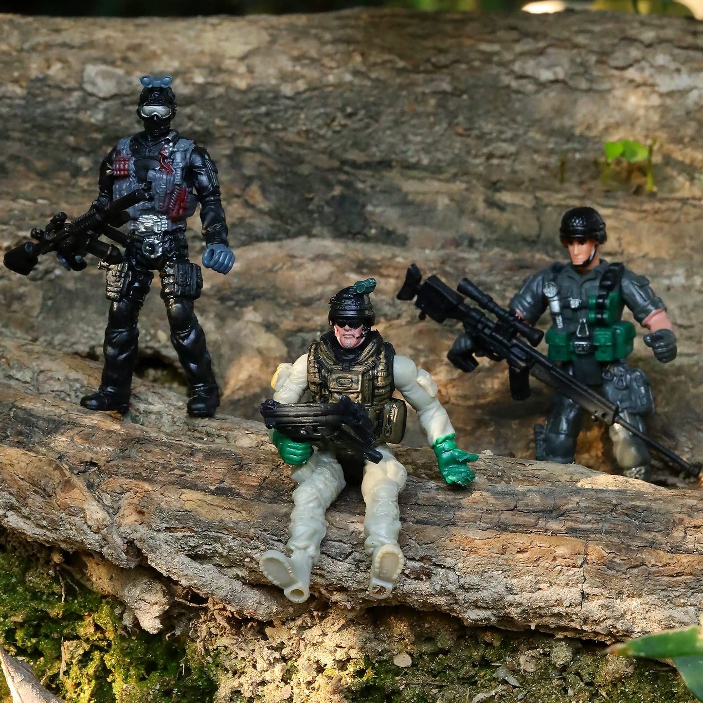 Skylety 18 Pcs Special Forces Army Men – Movable 4-Inch Army Toys