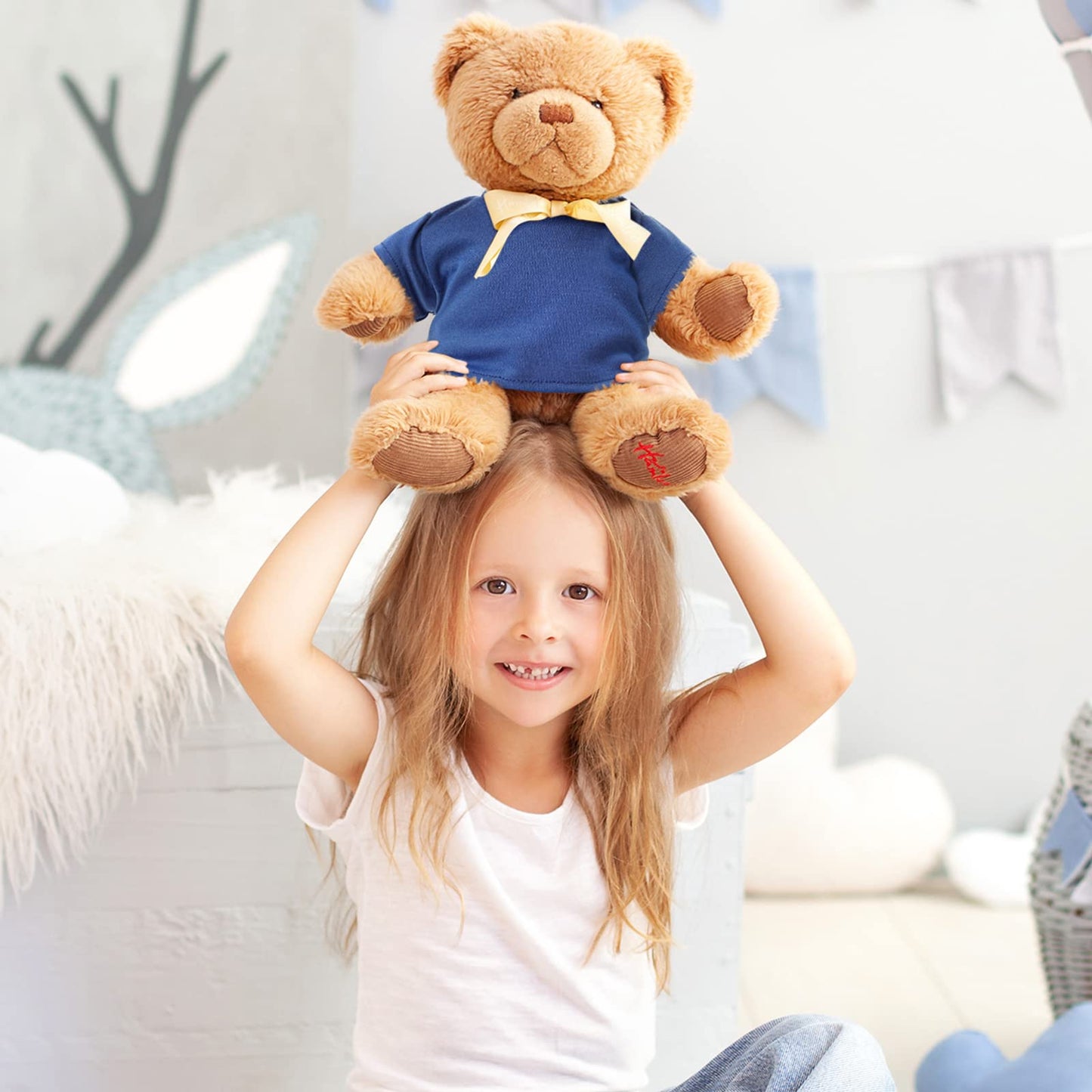 Skylety 6-Pack Blue Bear T-Shirts for 14-18 Inch Plush Toys