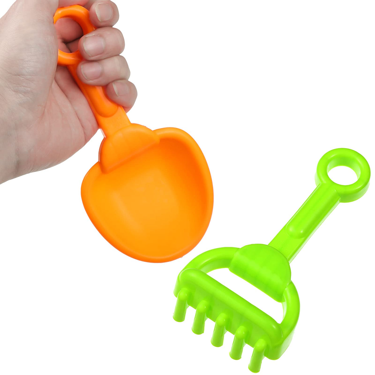 Skylety 8-Piece Colorful Sand Shovels Set for Beach, Snow & Garden