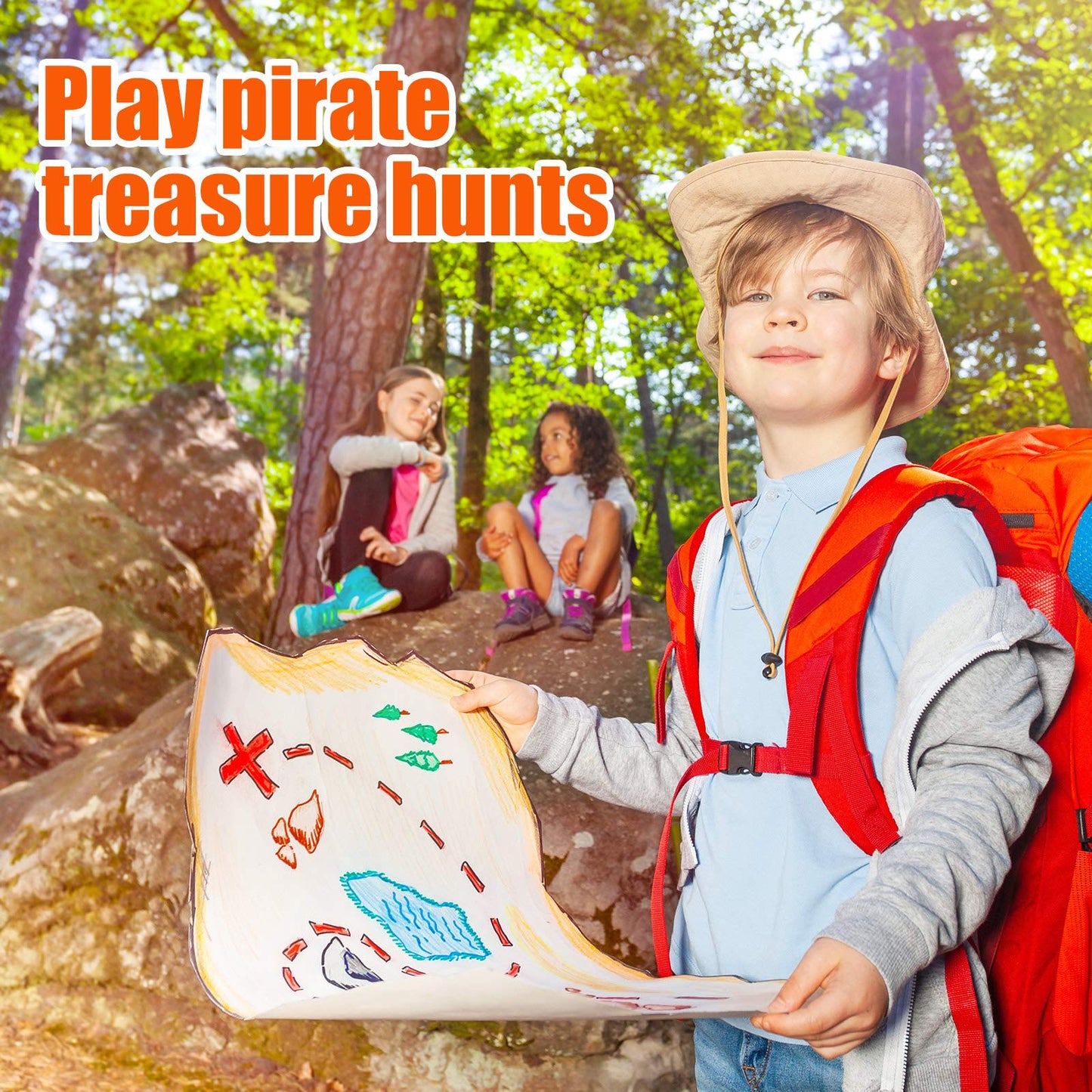 Skylety Pirate Party Favors - 200 Treasure Gems & Gold Coins