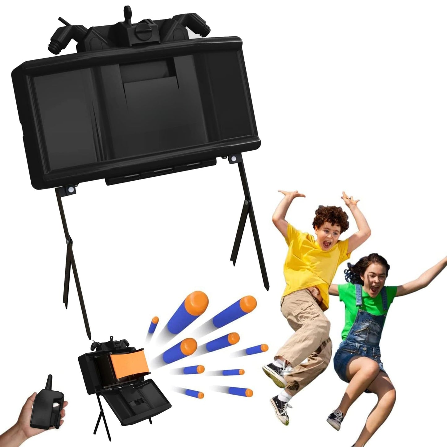 Skywin Toy Action Set with Remote Control – Foam Blaster Compatible (Black)