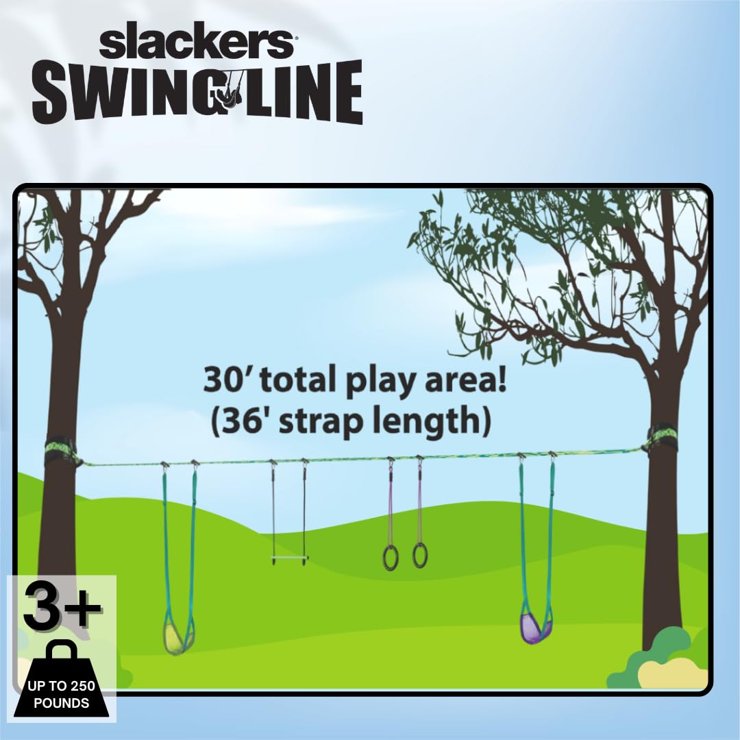 Slackers Swing Line: Turn Healthy Trees Into a Backyard Swingset