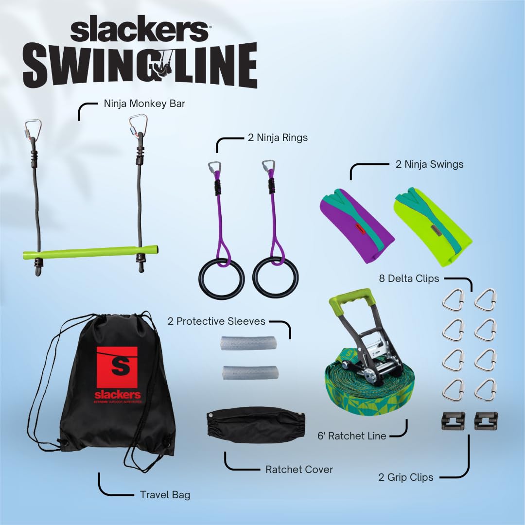 Slackers Swing Line: Turn Healthy Trees Into a Backyard Swingset