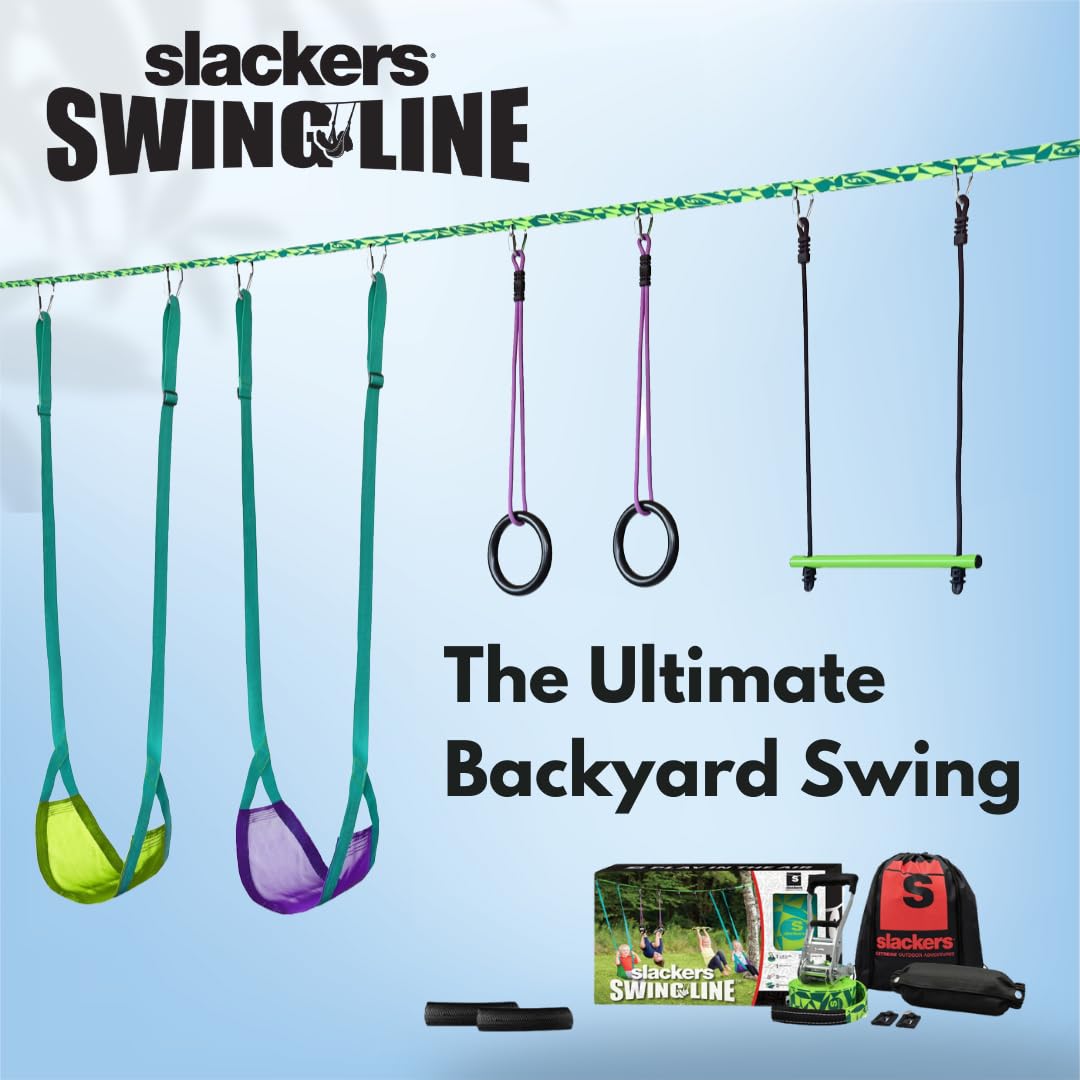 Slackers Swing Line: Turn Healthy Trees Into a Backyard Swingset