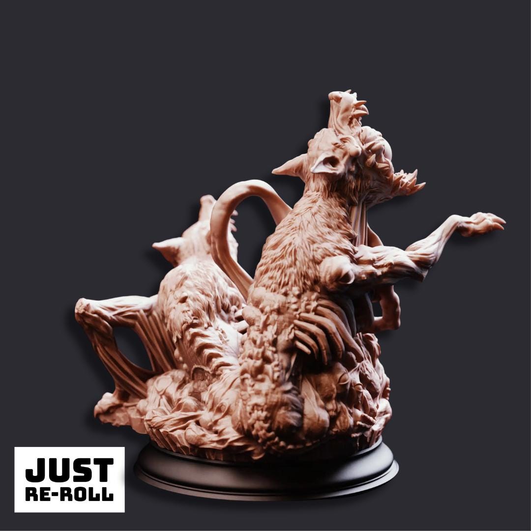 Slagsting Shapeshifted Blood Hounds - 3D Printed Monster Miniatures