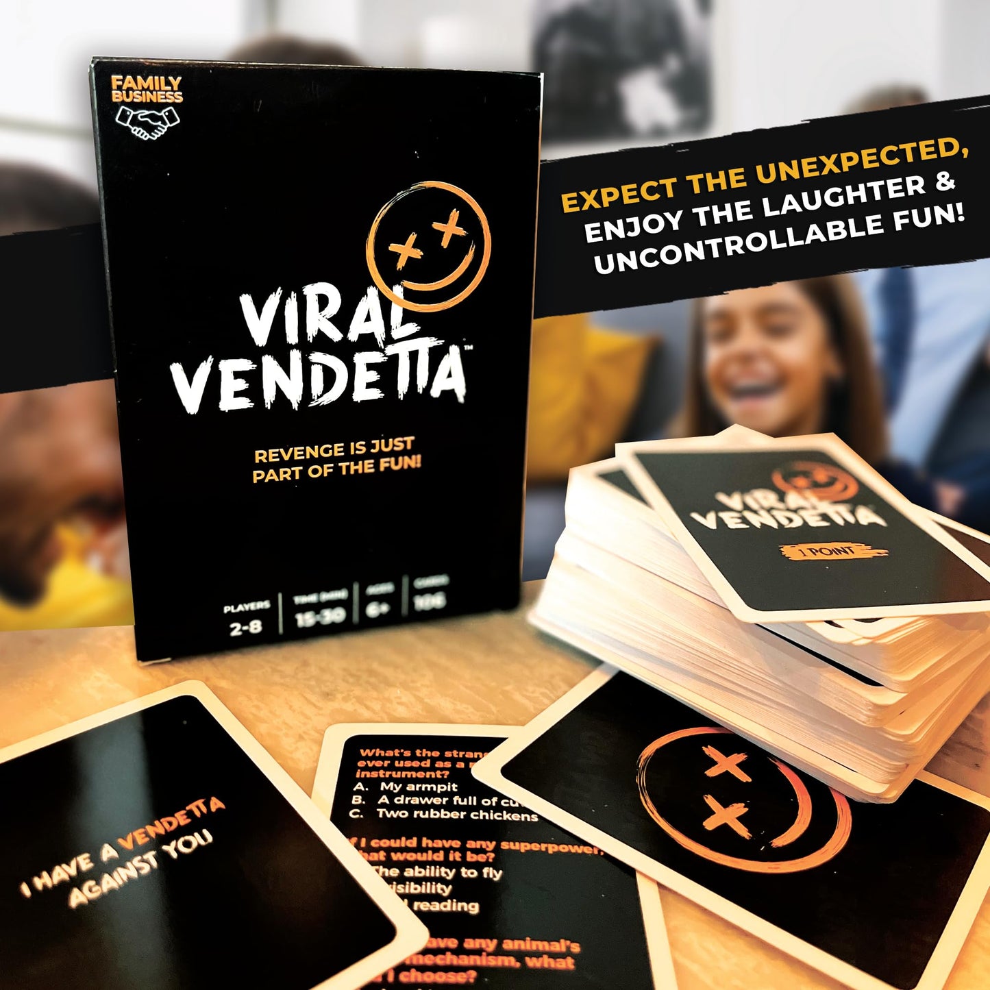 Slapburger Viral Vendetta Party Card Game – Easy, Hilarious Fun for 6+