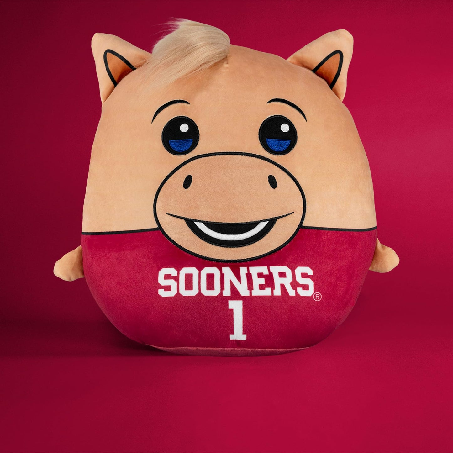Sleep Squad Oklahoma Sooners Boomer 12-inch Mascot Kiri Cloud Plushie - Official Collegiate Plush