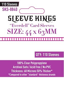 Sleeve Kings Everdell Mini Compatible Sleeves (44 x 63 mm) - 60μ, Pack of 110