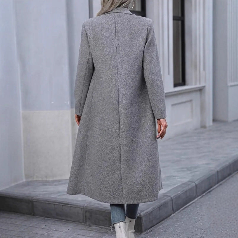 Woolen Fashion Casual Long Coat