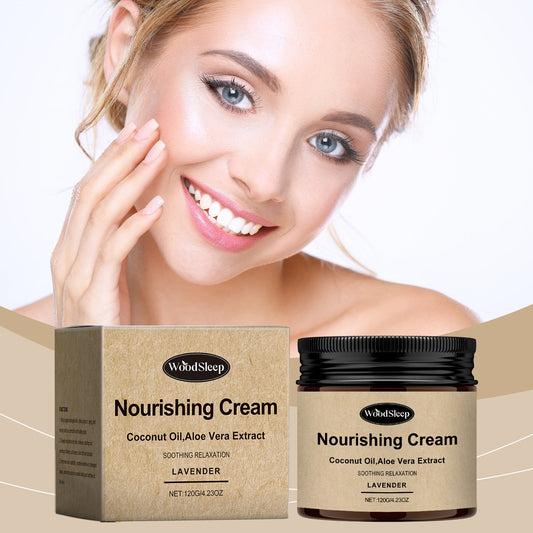 Nourishing Cream With Coconut Oil,Aloe Vera Extract.Soothing Relaxation Lavender