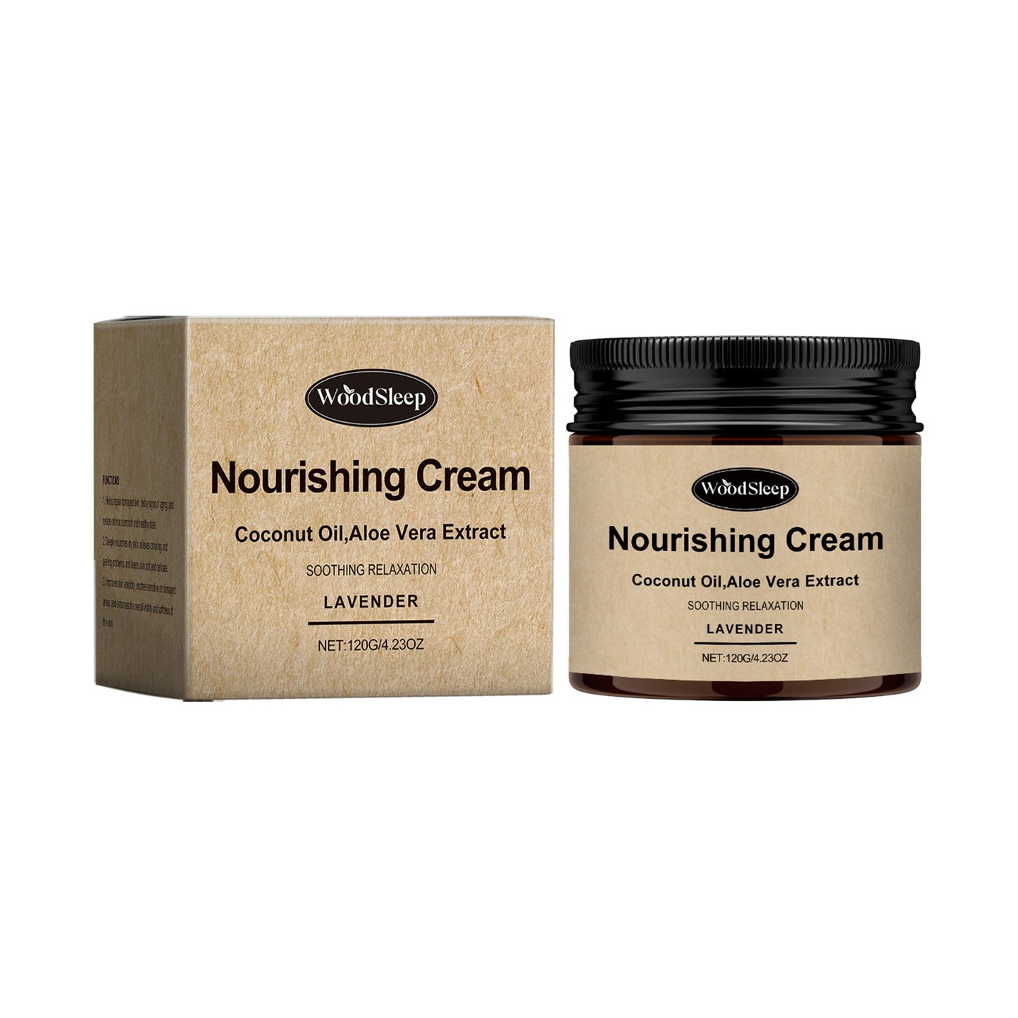 Nourishing Cream With Coconut Oil,Aloe Vera Extract.Soothing Relaxation Lavender
