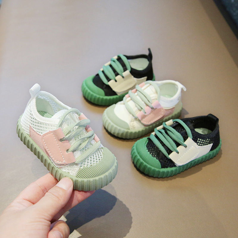 Children'S Slip Net Canvas Shoes