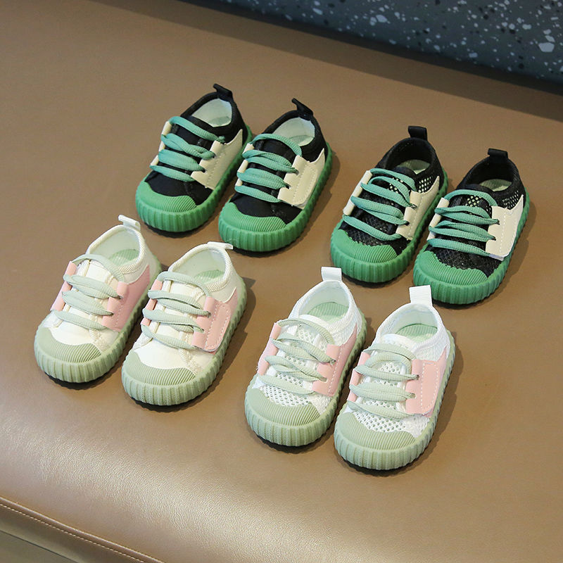 Children'S Slip Net Canvas Shoes