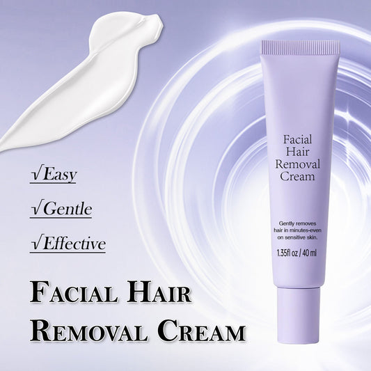 FACIAL HAIR REMOVAL CREAM, Gently removes hair in minutes even on sensitive skin