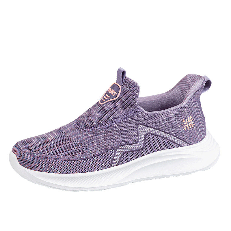 Middle-Aged And Elderly Walking Milk Shoes